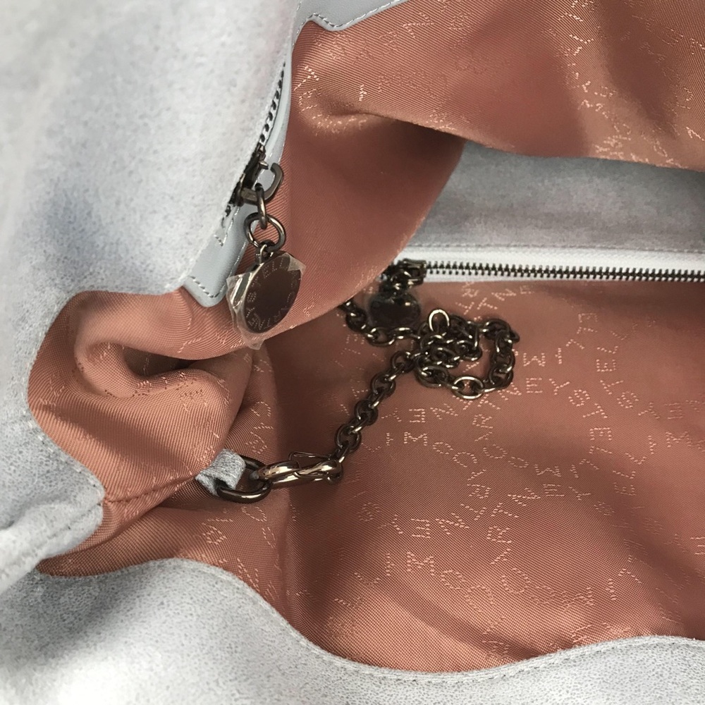 STELLA MCCARTNEY Falabella Shoulder Bag Metallic in light bule - Picture 8 of 12